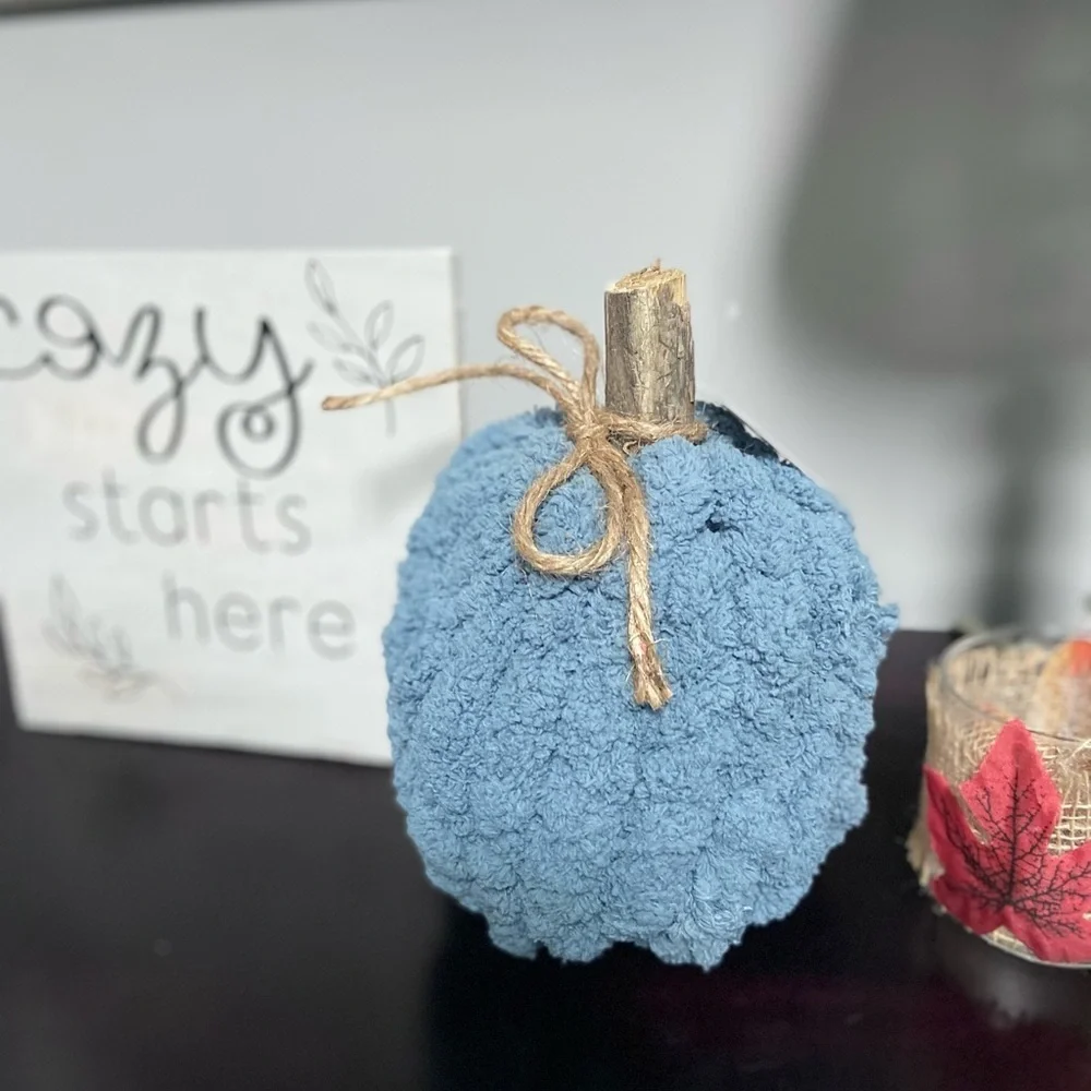 Autumn Hearth Knit Pumpkin-blue